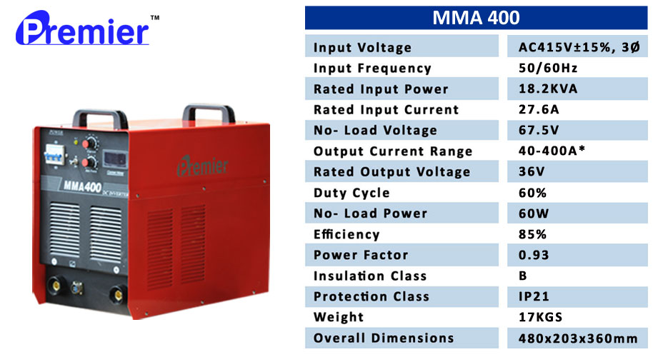 welding machine specification